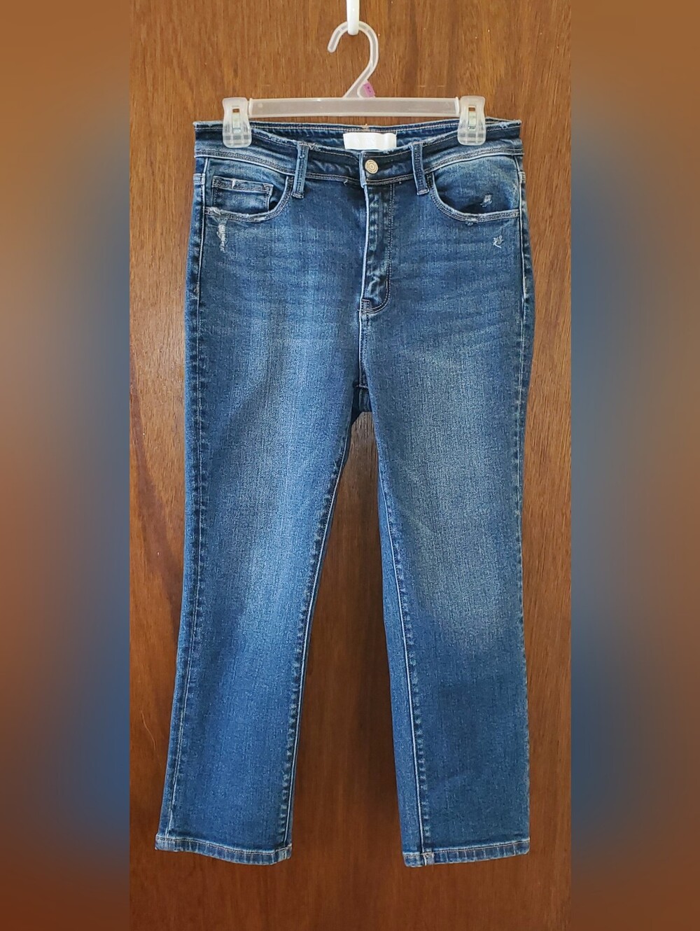 Vervet Classic Mid-Blue Cropped Women's Jeans, Size 28, Excellent Condition